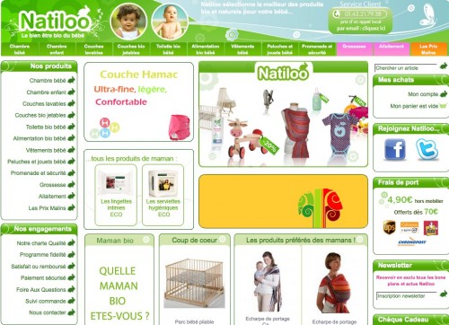 Couches lavables – Vêtements bébé – Chambres bébé… Tout est sur Natiloo.com !